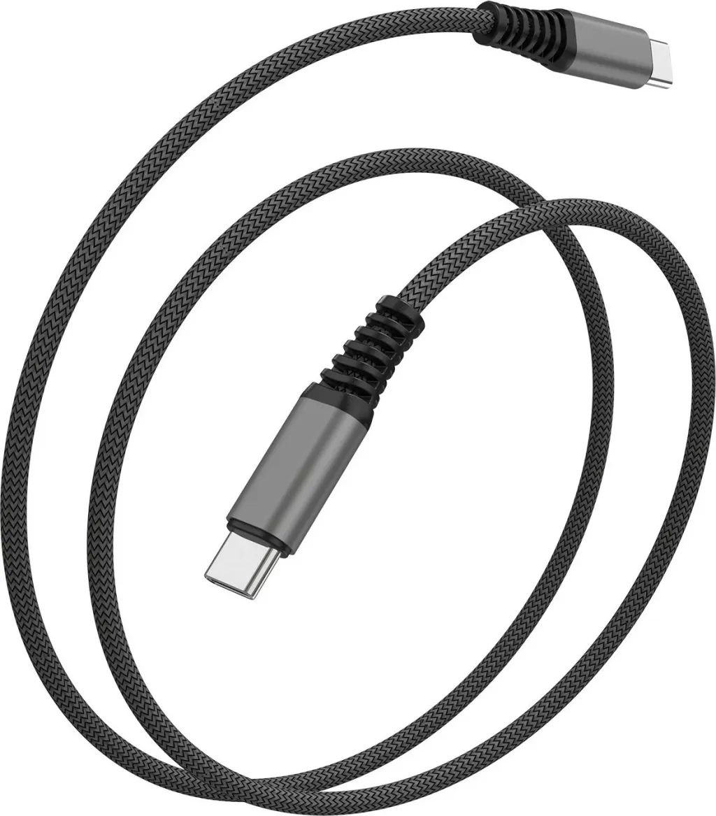 Kabllo USB C 4smarts 456266, 1.5 m, 0.48 Gbit/s, e zezë - 1