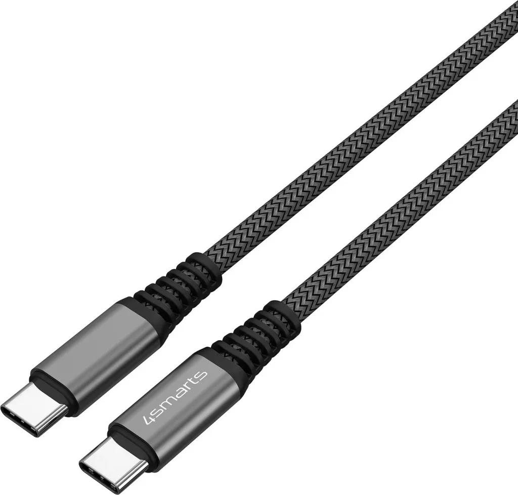 Kabllo USB C 4smarts 456266, 1.5 m, 0.48 Gbit/s, e zezë - 3