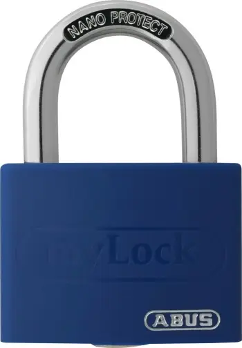 Dry Abus MyLock T65AL, 43mm, me çelës, blu
