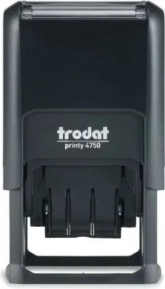 Stampë Trodat Printy 4750, tekst i gatshëm, e zezë/çelik inox - 2