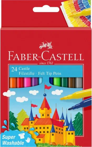 Set fllamastera Faber-Castell, 24 copë