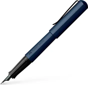 Stilolaps Faber-Castell Hexo, medium, alumini, ngjyrë kaltër