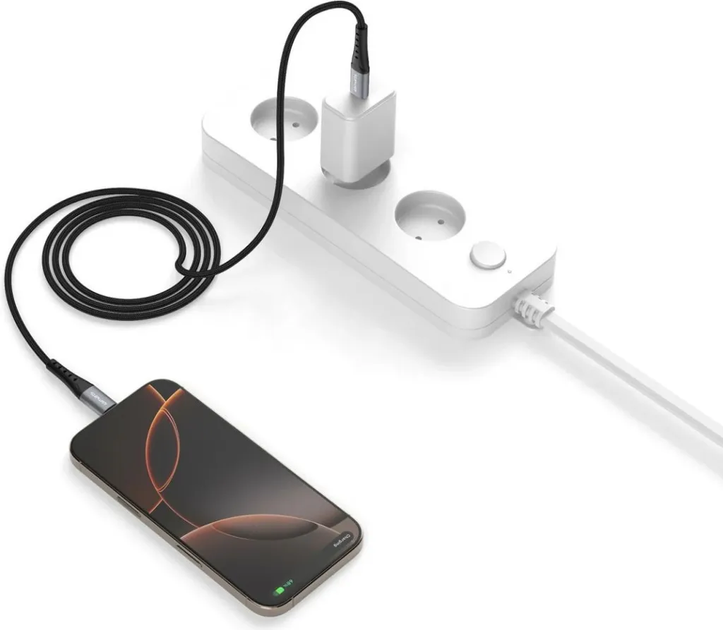 Kabllo USB-C 4smarts PrimeCord 1.5m 60W, e zezë - 3