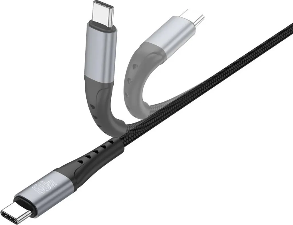 Kabllo USB-C 4smarts PrimeCord 1.5m 60W, e zezë - 5