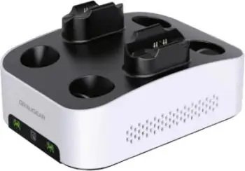 Kasë GrauGear Gaming me USB-C dhe stacion karikimi dual për PS5, e zezë/bardhë
