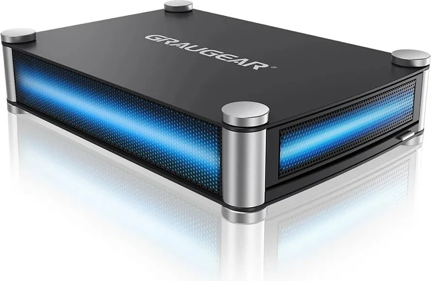 Kasë e jashtme GrauGear për Blu-Ray/DVD/CD, 5.25", USB 3.2, e zezë - 1