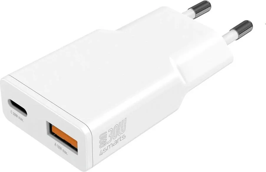 Karikues 4smarts PDPlug Duos Slim, 12 V, Bardhë - 1