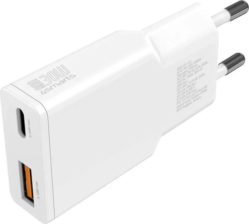 Karikues 4smarts PDPlug Duos Slim, 12 V, Bardhë - 2