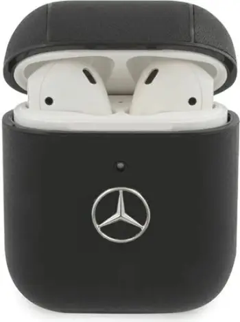 Mbështjellës Mercedes Electronic Line për AirPods 1/2, i zi