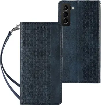Mbështjellës Hurtel Magnet Strap Case për Samsung Galaxy A23 5G, flip wallet, me rrip, kaltër