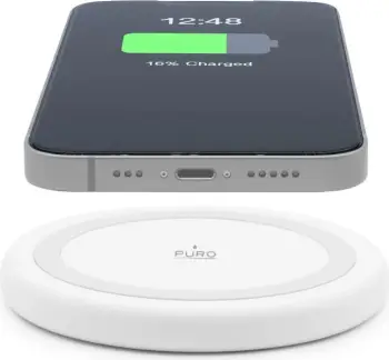 Karikues wireless Puro Wireless Charging Station, Qi, 10W, i bardhë