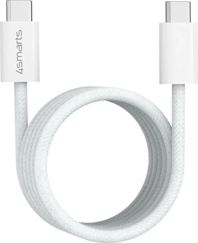 Kabëll USB C 4smarts 1.5m, 100W, magnetik, i bardhë - 5