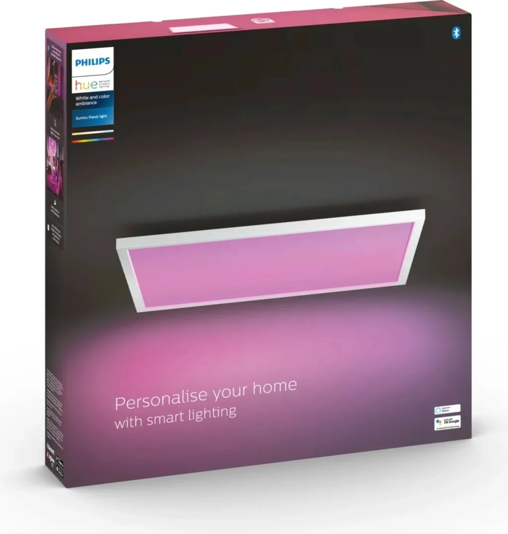 Llambë tavani Philips Hue Surimu Panel SQ, 60 W, e bardhë - 4
