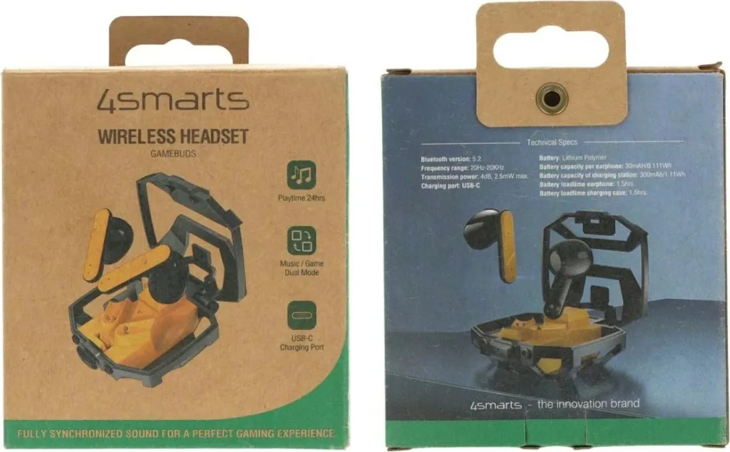 Kufje gaming 4smarts 540288, Wired, 20 - 20000 Hz, e verdhë - 7