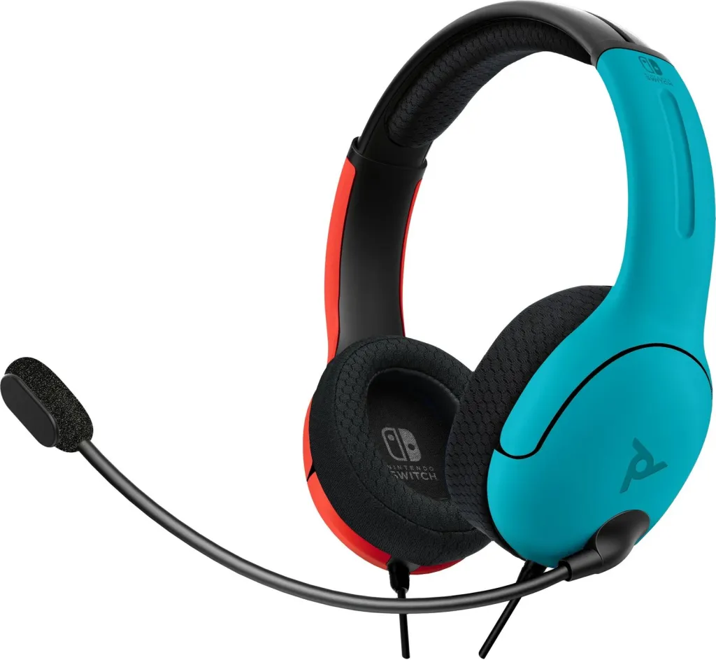 Kufje gaming PDP LVL40 Stereo, Nintendo Switch, blu/kuqe - 1