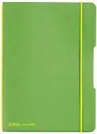 Fletore herlitz 11361540, A6, 40 fletë, 80g/m², katrore, jeshile me elastik të verdhë