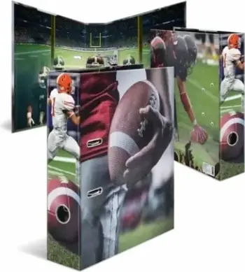Dosje unazore HERMA Theme Sport American Football, DIN A4, shpinë 70mm, shumëngjyrëshe