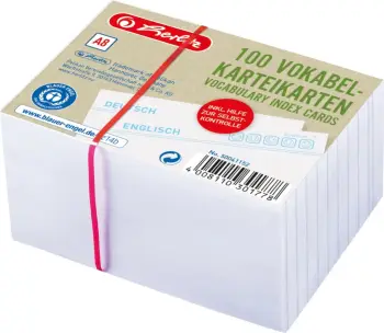 Letër e vijëzuar herlitz 100 fletë, e bardhë, 200g/m²