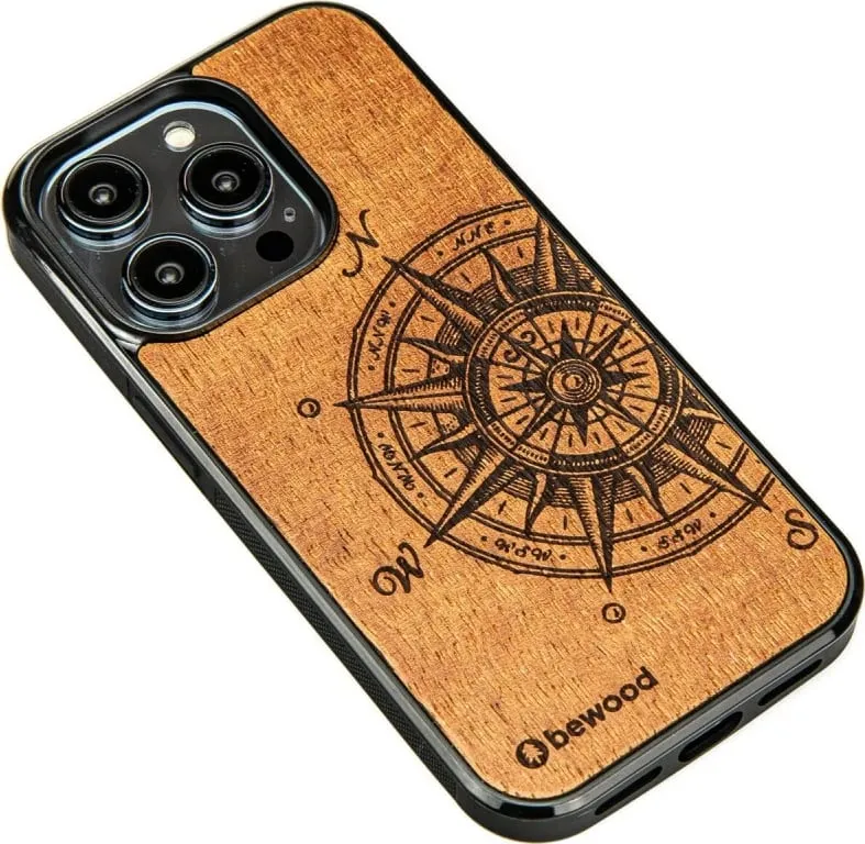 Mbështjellës Bewood Traveler Merbau për iPhone 15 Pro, dru, kafe - 2