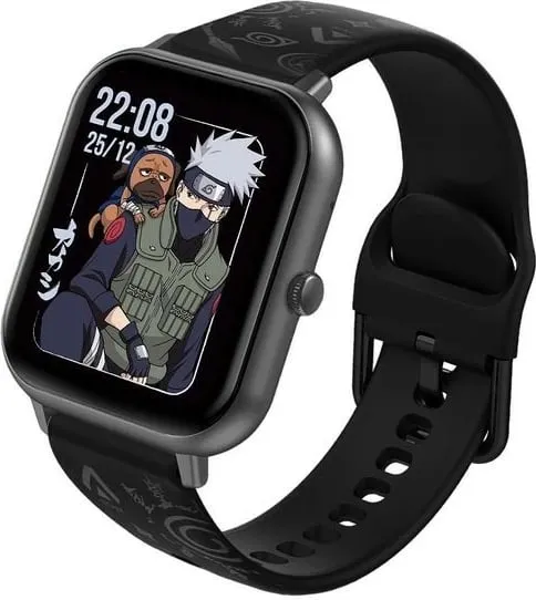 Smartwatch abyx Fit Touch 3 Kakashi Hatake, 1.83", IP67, Bluetooth 5.1, e zezë - 1