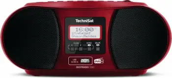 Radio digjitale TechniSat DigitRadio 1990, USB, DAB+, e kuqe