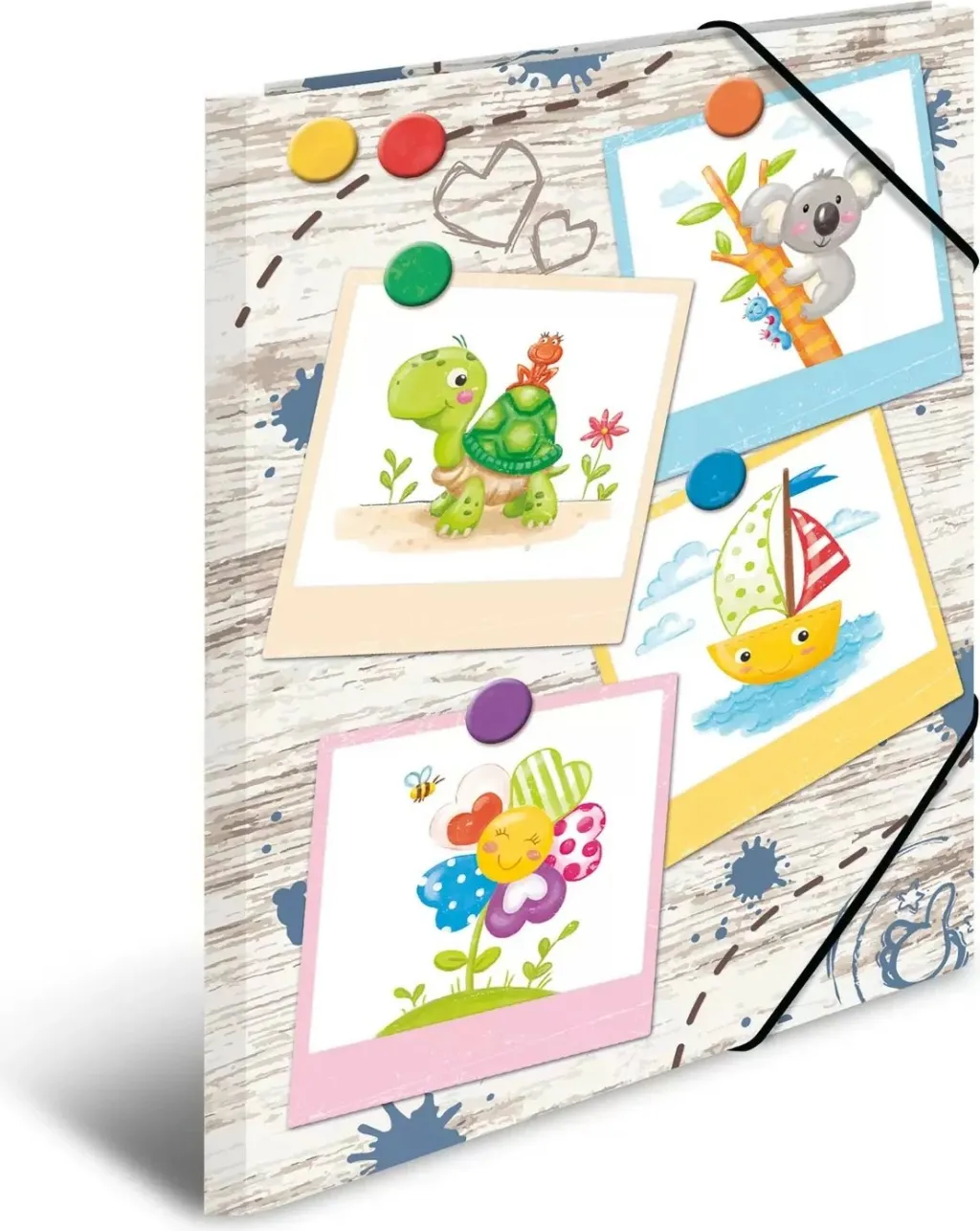 Dosje elastike HERMA Kindergarten Sandbox Friends, A3, karton i qëndrueshëm, me printim të brendshëm - 2