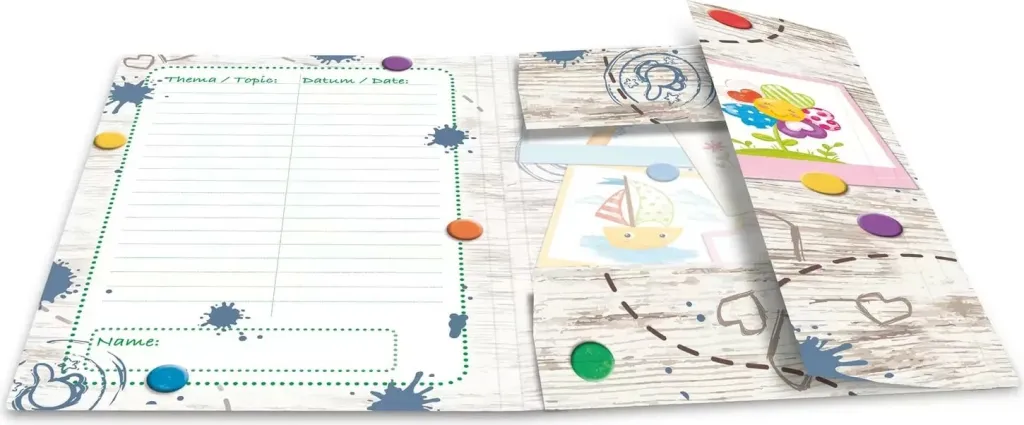 Dosje elastike HERMA Kindergarten Sandbox Friends, A3, karton i qëndrueshëm, me printim të brendshëm - 3