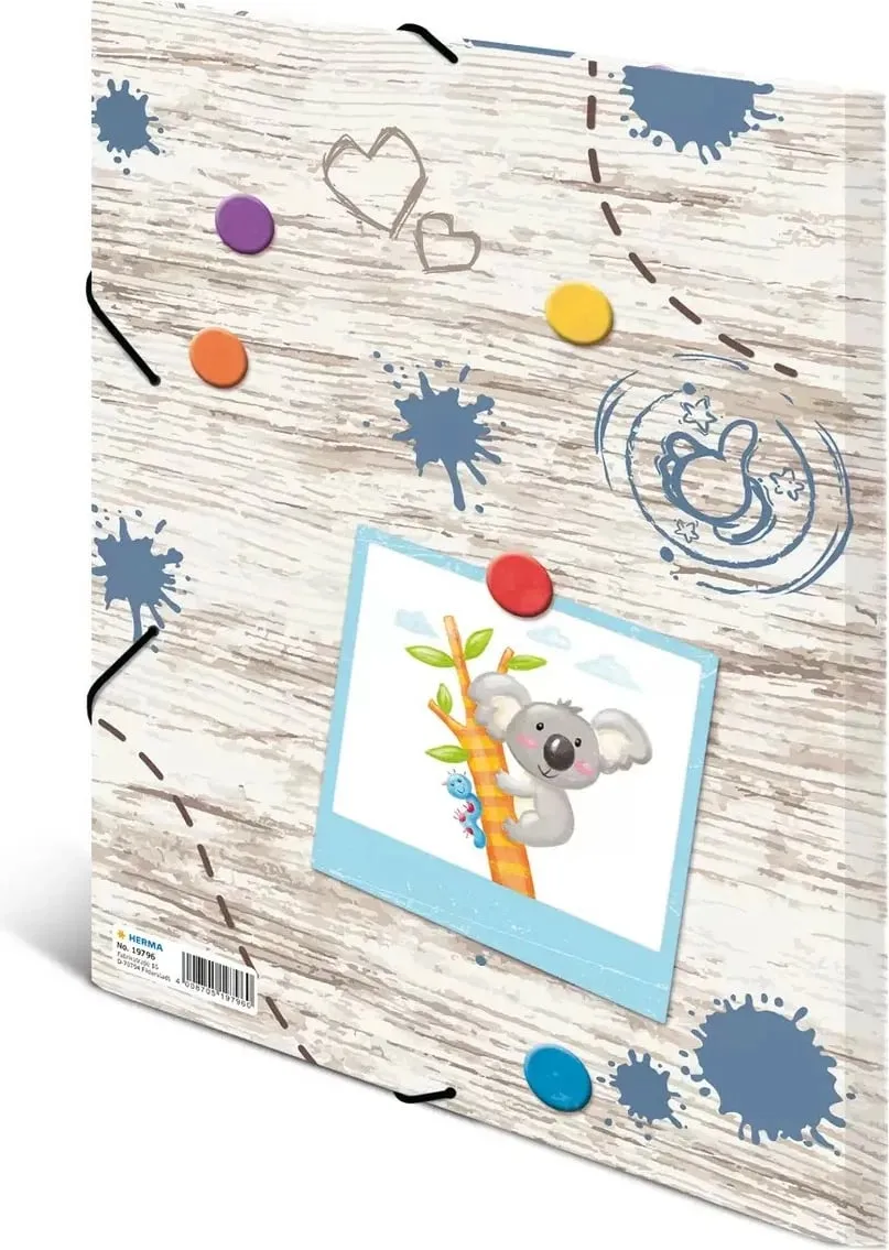 Dosje elastike HERMA Kindergarten Sandbox Friends, A3, karton i qëndrueshëm, me printim të brendshëm - 5