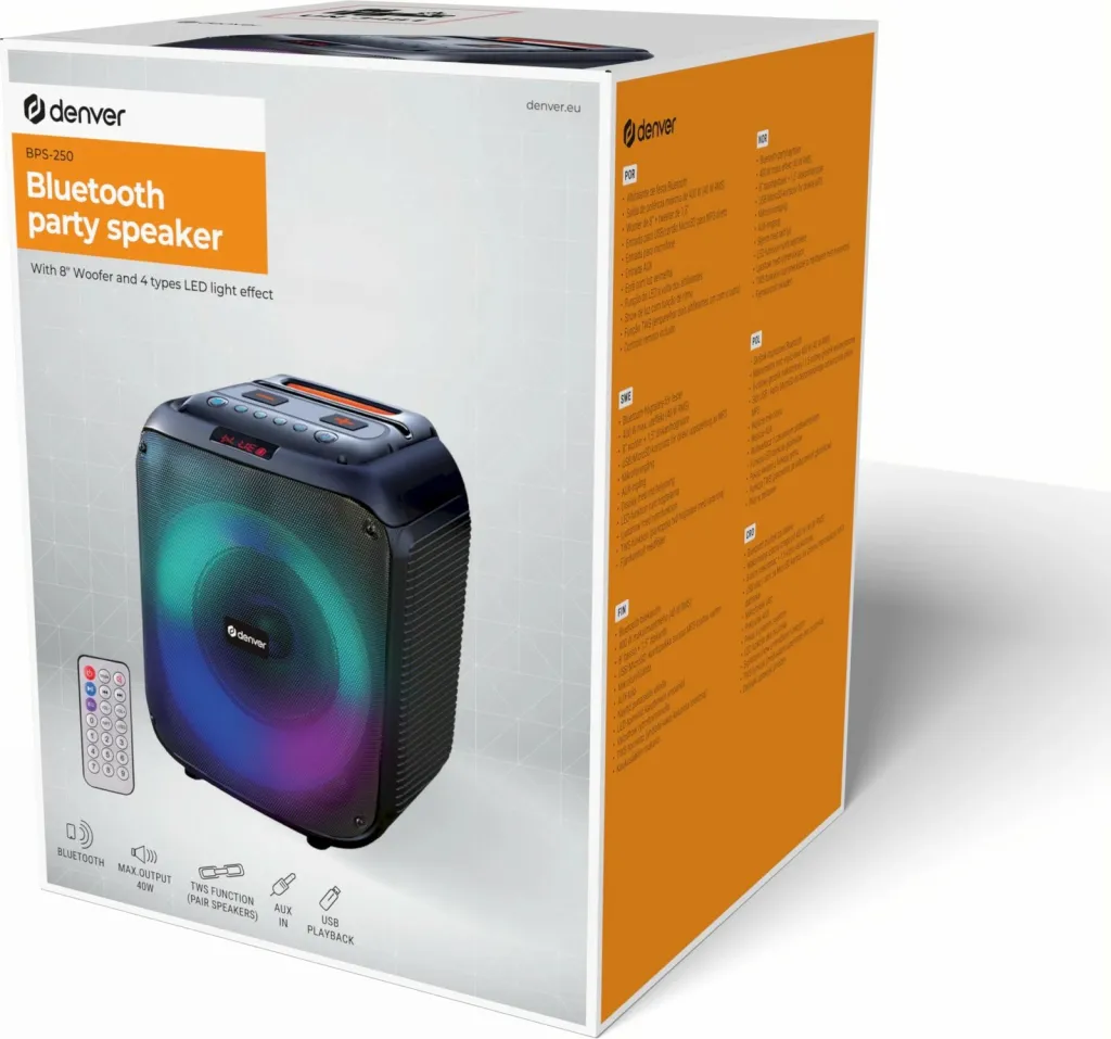 Denver Party Box BPS-250 BT Speaker - 4