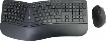 Kasë tastierë e maus wireless Conceptronic, ergo, layout portugjez, e zezë