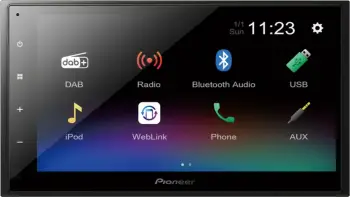 Sistem multimedial Pioneer DMH-A340DAB, ekran me prekje, Bluetooth, DAB, USB, i zi