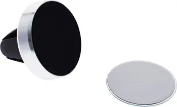 Mbajtës magnetik 2GO MINI MAG për celular ose navigator, ngjyrë e zezë dhe e bardhë