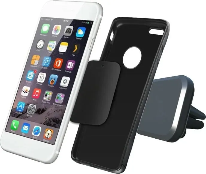 Mbajtës pasiv magnetik 2GO 795466 për celular, 360°, për veturë, zi/gri - 1