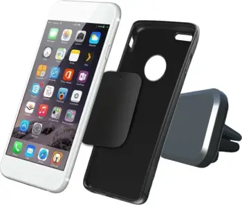 Mbajtës pasiv magnetik 2GO 795466 për celular, 360°, për veturë, zi/gri