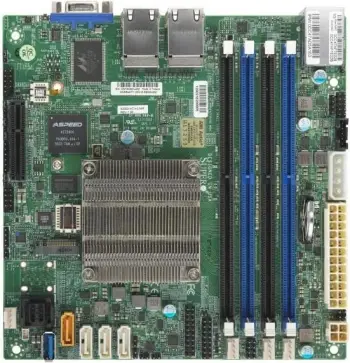 Pllakë amë Super Micro MBD-A2SDI-4C-HLN4F-B, Intel C3558, mini ITX, 4x1Gb, DDR4