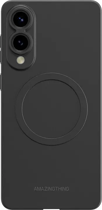 Mbështjellës AmazingThing Minimal Air me unazë magnetike për Samsung Galaxy S25 Edge, i zi