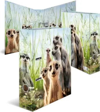 Dosje unazore HERMA Meerkat Exotic Animals, A4, shpinë 70mm