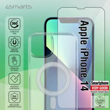 Mbështjellës 4smarts 360 Starter X-Pro Full Cover Glas për iPhone 14, transparent