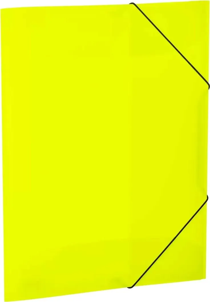Dosje portfolio HERMA 19696 A3, plastikë transparente, set 3 copë, neon e verdhë - 1