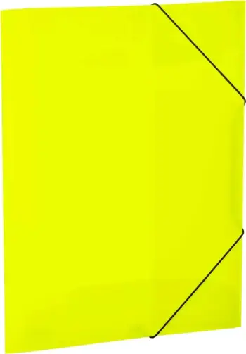 Dosje portfolio HERMA 19696 A3, plastikë transparente, set 3 copë, neon e verdhë