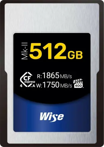 Kartelë memorie Wise CFexpress 4.0 Type A Mk-II 512GB, silver/black/blue