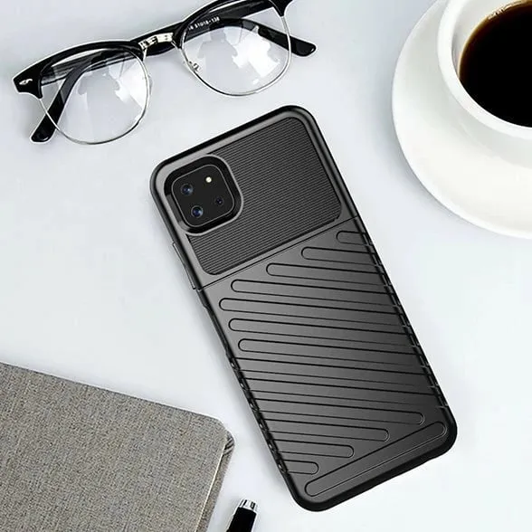 Mbështjellës Hurtel Thunder Case për Samsung Galaxy A22 5G, i zi - 12