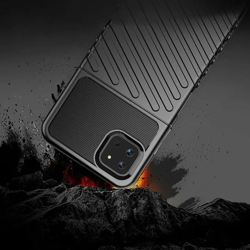Mbështjellës Hurtel Thunder Case për Samsung Galaxy A22 5G, i zi - 4