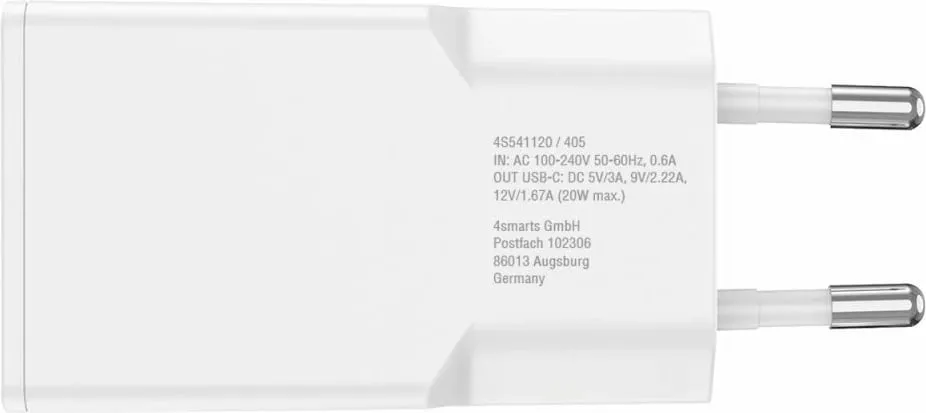 Karikues 4smarts PDPlug Slim, 1.5 m, i bardhë - 3
