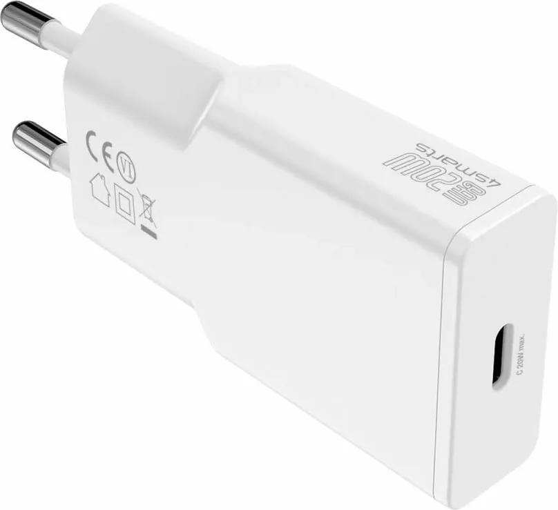 Karikues 4smarts PDPlug Slim, 1.5 m, i bardhë - 4