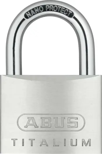 Dry alumini ABUS 64TI/60, rezistent ndaj korrozionit, 91mm, 2 çelësa