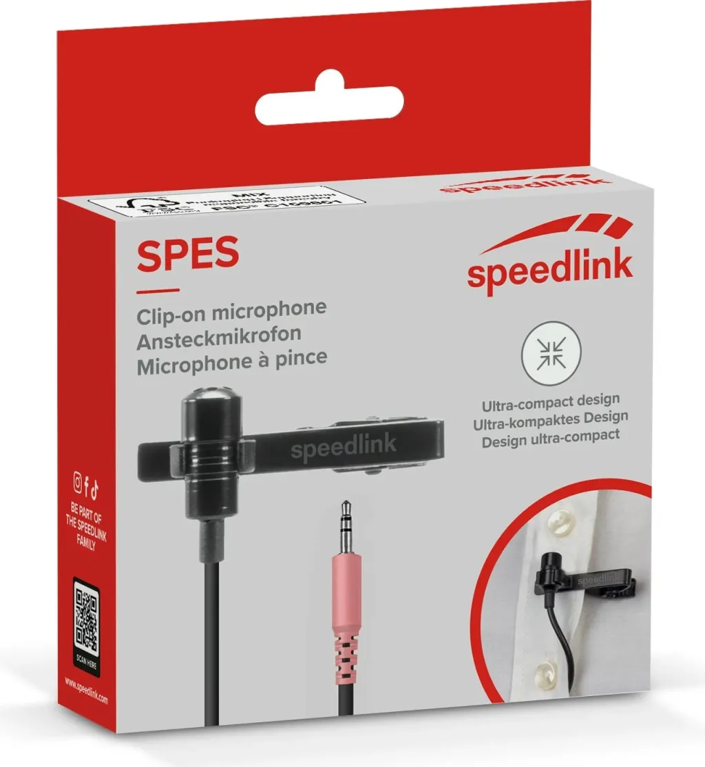 Mikrofon klip Speedlink SPES, i zi - 5