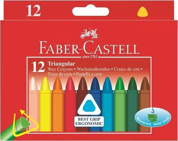 Set ngjyra Faber-Castell 120010, 12 copë, multikolor - 1