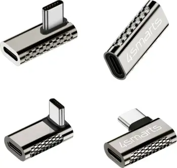 Adapter USB-C 4smarts 540464, USB-C, USB-C, Silver