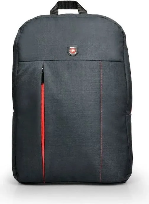 Rucksack PORT Designs Essential, për notebook/tablet deri 15.6", zi/kuqe - 1